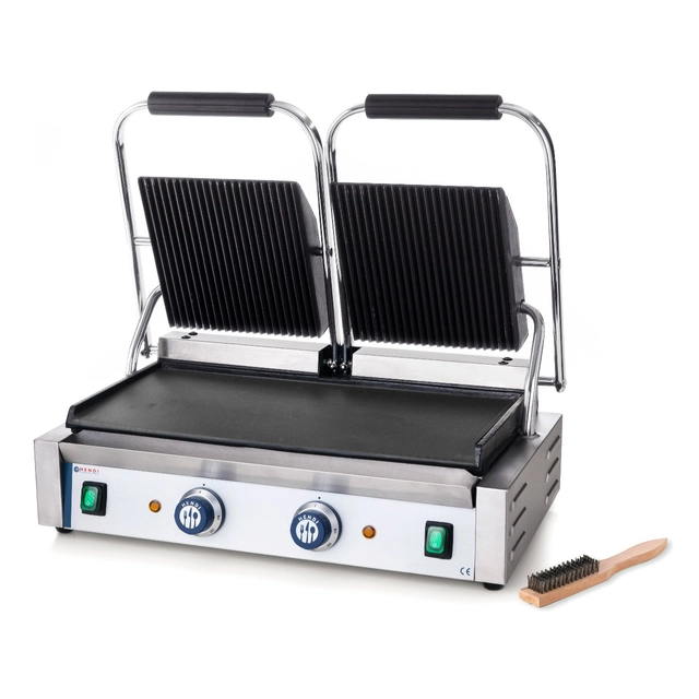 Contact-grill double fond, lisse 48x23 | Hendi 263808