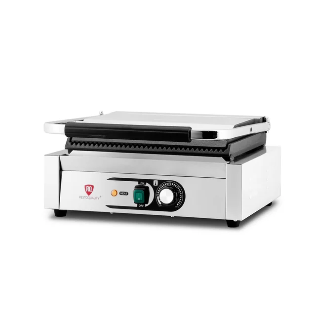 Contact grill single | grooved | Resto Quality | 2,2 kW