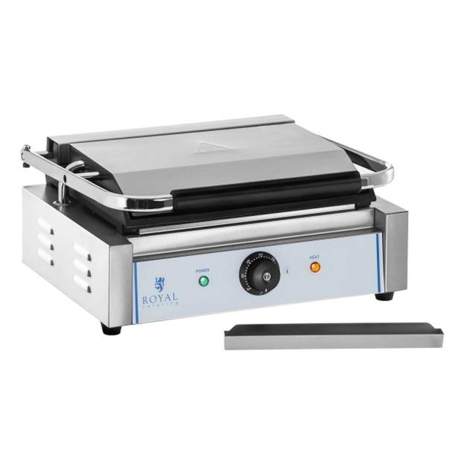 Contact PANINI kaksipuolinen sileä kontaktigrilli 2200W 230V Royal Catering