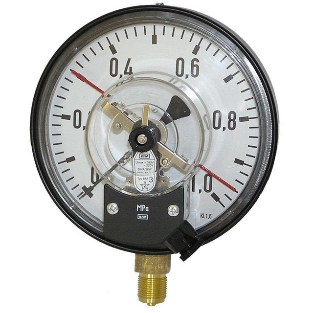 Contact pressure gauge 0-4BAR,R160,EM3 ,M20x1,5