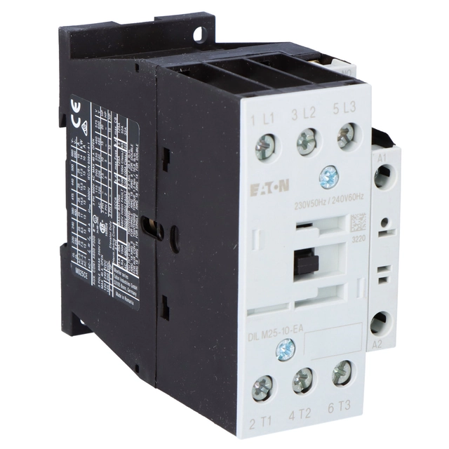 contacteur 11kW/400V, contrôle 230VAC DILM25-10-EA(230V50HZ,240V60HZ)