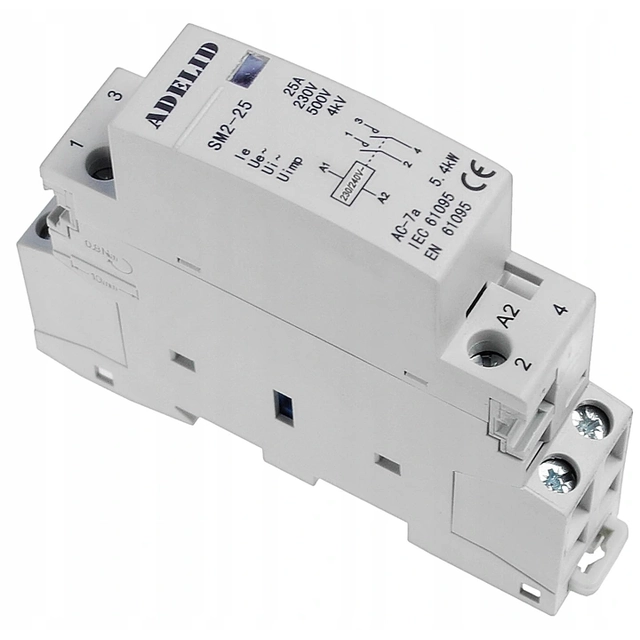 Contactor 1-fazowy 25A for connecting e.g. a heater to the buffer