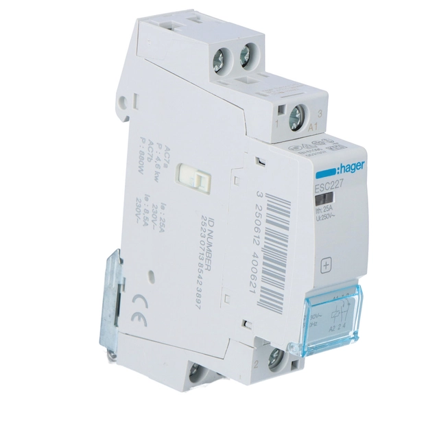 contactor 1NO+1NC 25A 230V C.A.