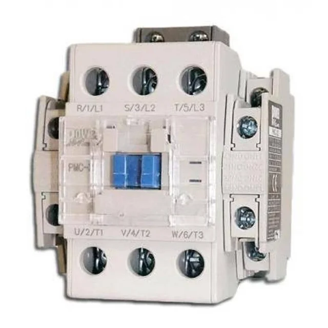 Contactor 3 poles 40A with coil to 230V AC 2NO+2NC 2 normally open contacts + 2 normally closed contacts