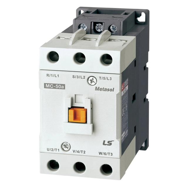 Contactor de potencia 50A, 22 kilovatios,3-polowy, con bobina 230VAC.contactos auxiliares 1a1b en estándar.