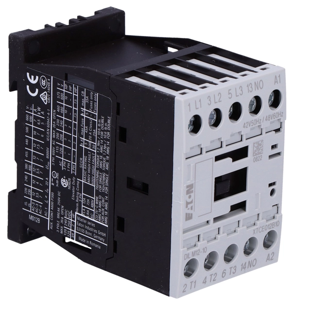 Contactor de potencia I=12A [AC-3] 1Z 0R DILM12-10(42V50HZ,48V60HZ)