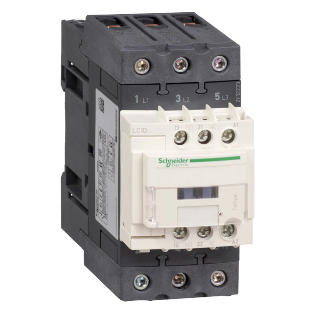 Contactor de potencia TeSys D 40A 3P 1NO 1NC bobina 230VAC Terminales de caja EVK