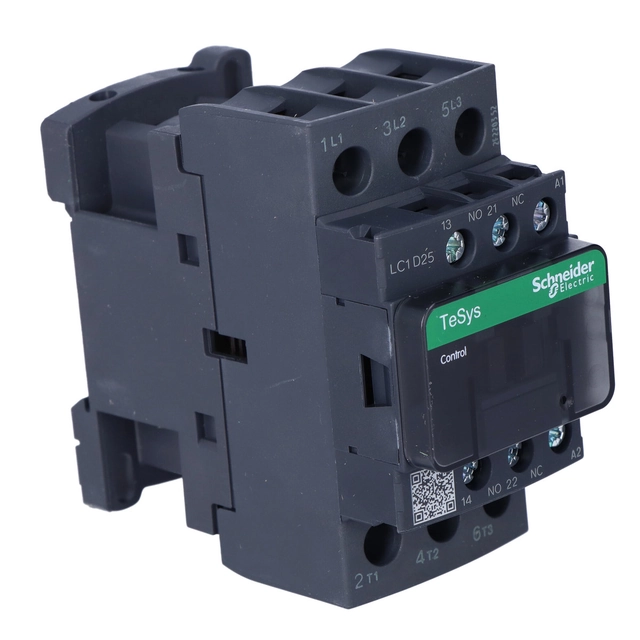 Contactor de potencia TeSys D AC3 25A 3P 1NO 1NC bobina 230VAC terminales de caja