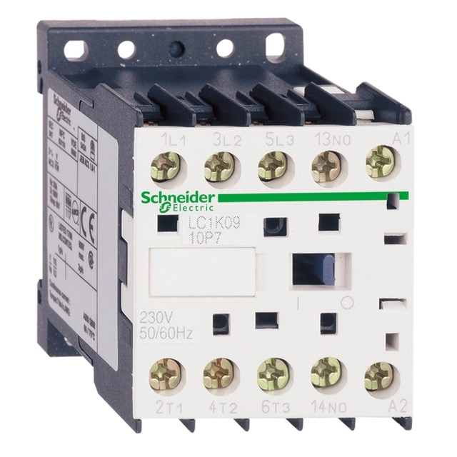 Contactor de potencia TeSys K AC3 12A 3P 1NO bobina 24VAC terminales de caja