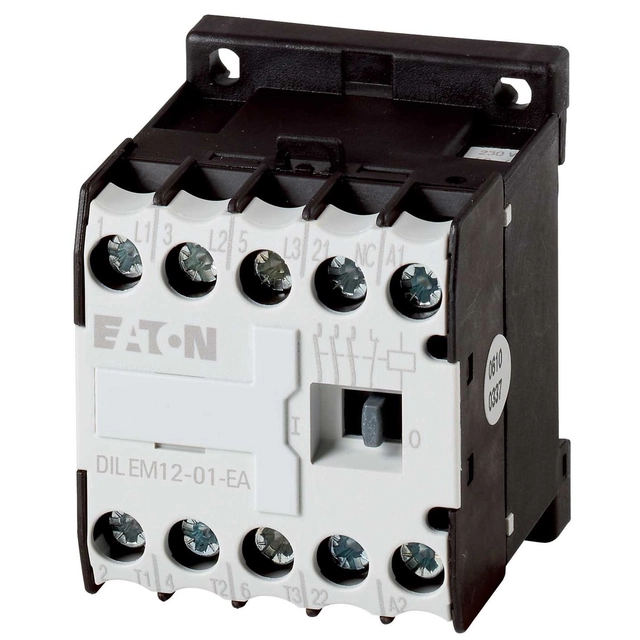 contactor miniatura,5, 5kW/400V, control 24VDC DILEM12-01-G-EA(24VDC)