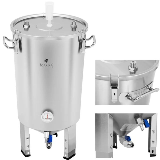 Container-Gärkessel Bierfermenter mit Kühler 30L