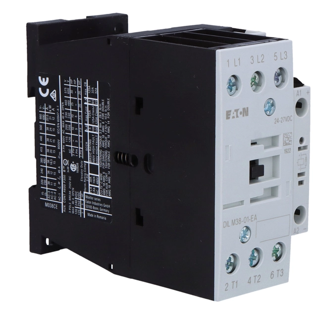 contator 18, 5kW/400V, ao controle 24VDC DILM38-01-EA(RDC24)