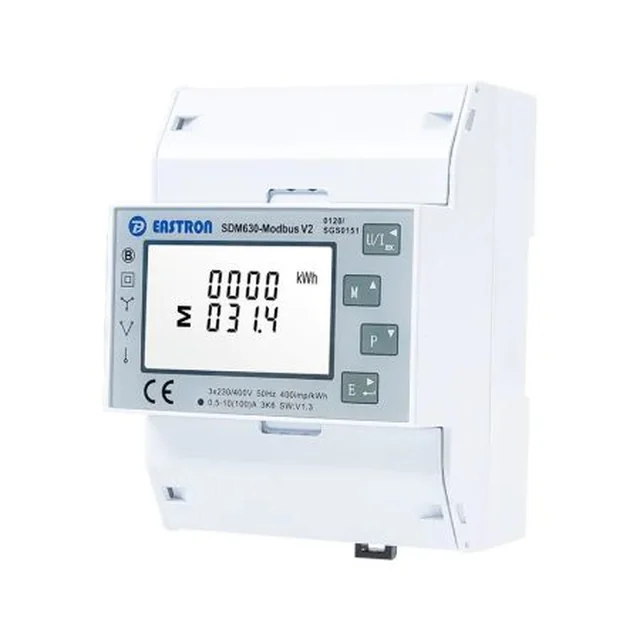 Contatore di consumo Eastron SDM630 Modbus V2 3 fázis/100A.