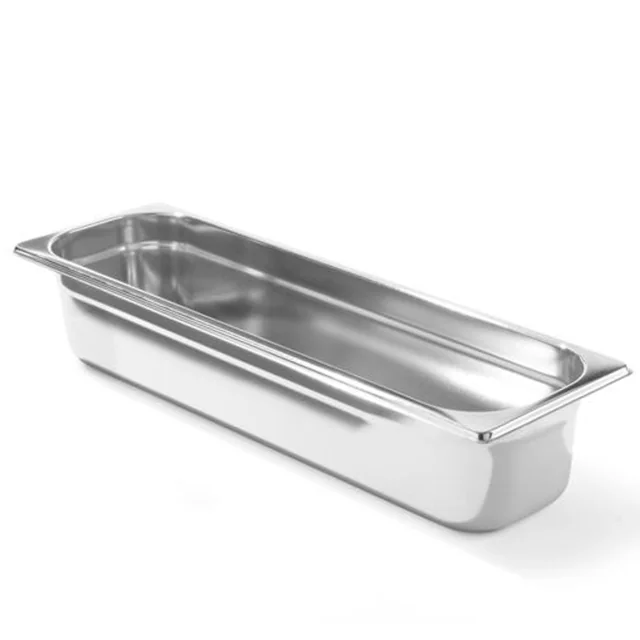 Contenitore GN 2/4 inox Profi Line altezza 100 mm - Hendi 801666