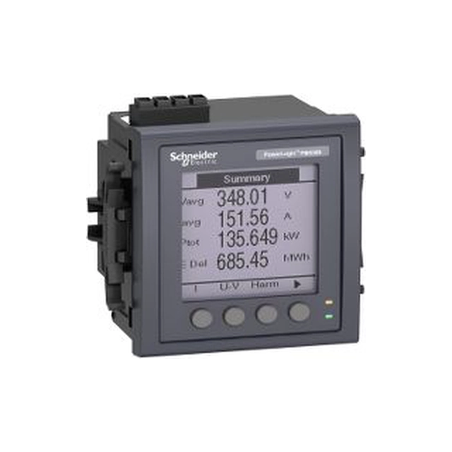 Contor Schneider PM5310 montat pe panou pentru 31-tej armonică 2DI/2DO 35 alarme Modbus 256kB (METSEPM5310)