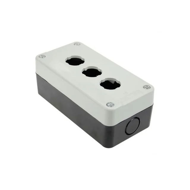 Control box empty box with 3 holes for 3 buttons 22mm IP65