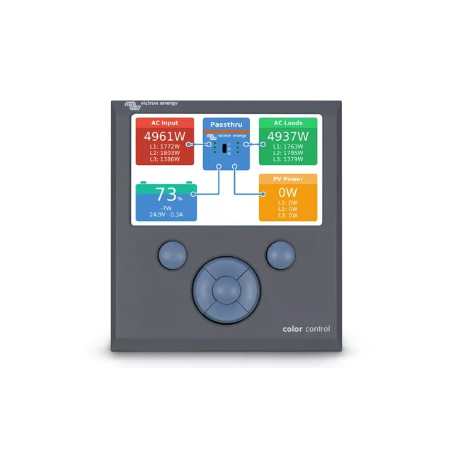 Control panel for controlling Color Control GX Victron Energy