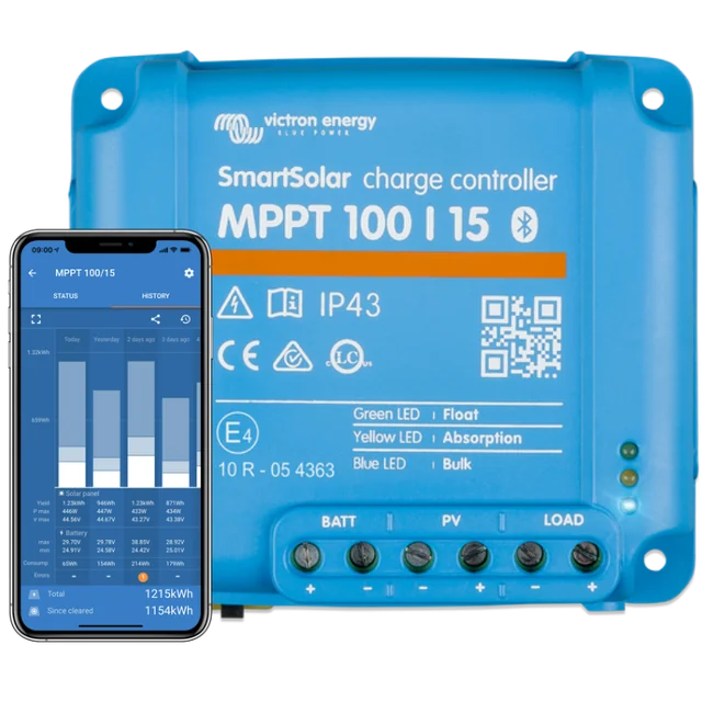 Controlador de carga SmartSolar MPPT 100/15 Victron Energy