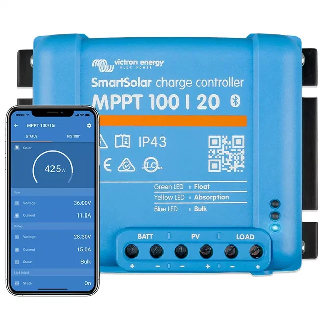 Controlador de carga SmartSolar MPPT 100/20 Victron Energy