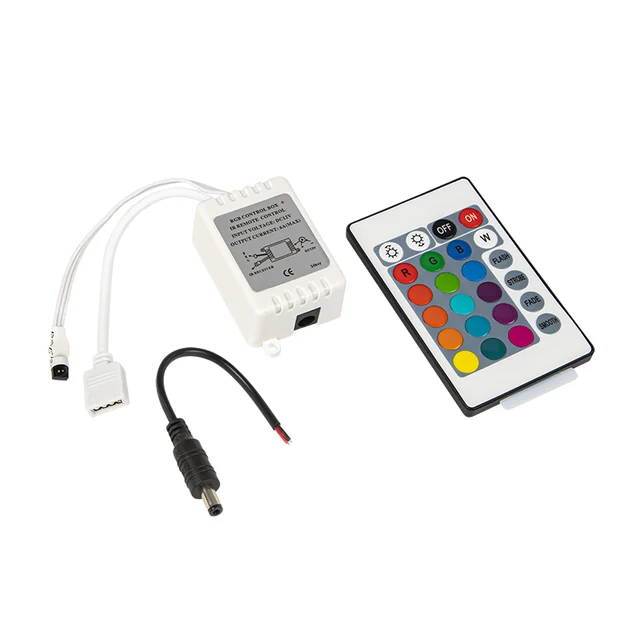 Controlador de fita LED RGB 24-KEY pil. Sede de RI