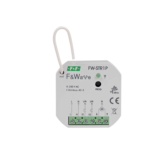 Controlador de obturador de radio 230V- Montaje de PDT 85÷265V AC/DC