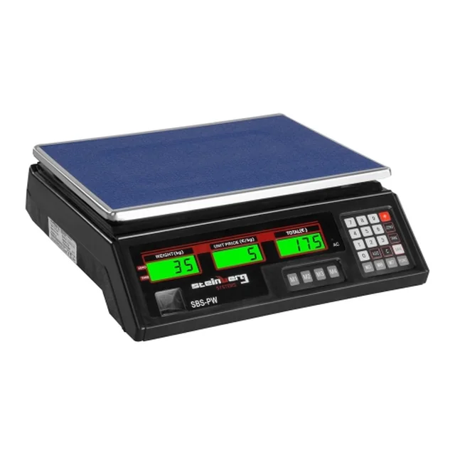 controlador de peso 35kg/2g LCD, negro