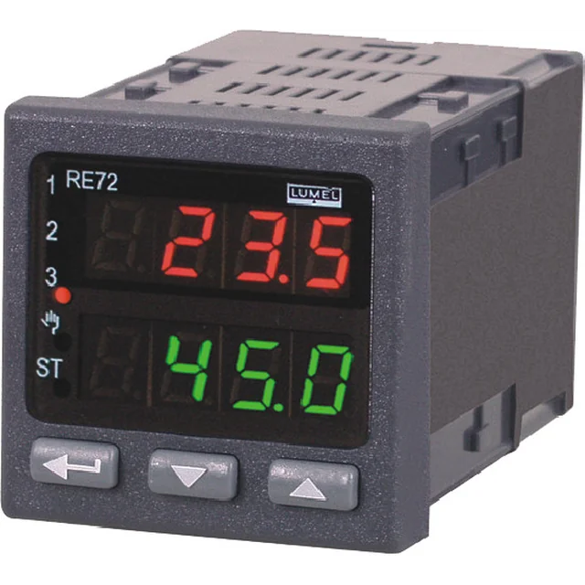 Controlador Lumel RE72 111200E0, RTD, TC, -200...1767°C, AI, 3 saídas de relé, RS 485, 24 V