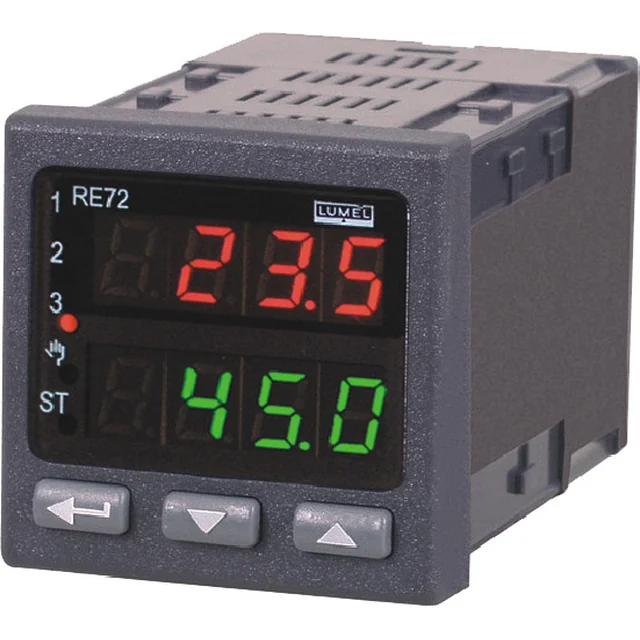 Controlador Lumel RE72 122100E0, RTD, TC, -200...1767°C, AI, entrada digital, relé, salida 0/5 V, RS 485, 110 V, 230 V