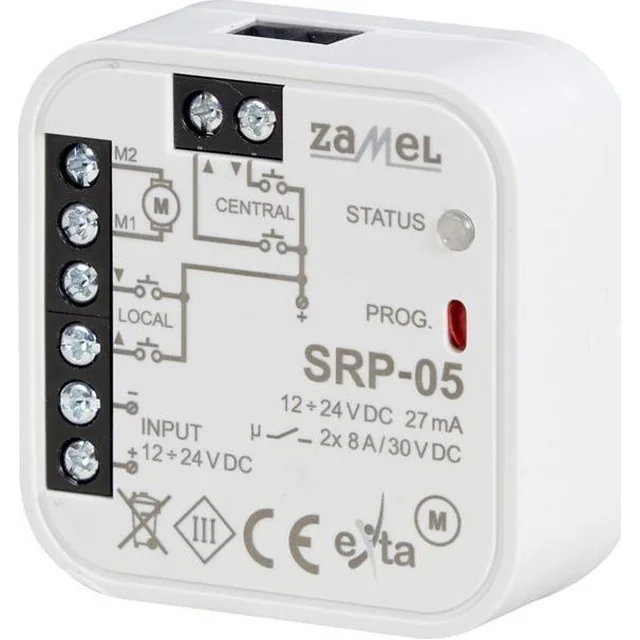 Controladores de persianas universais Zamel 12-24V SRP-05