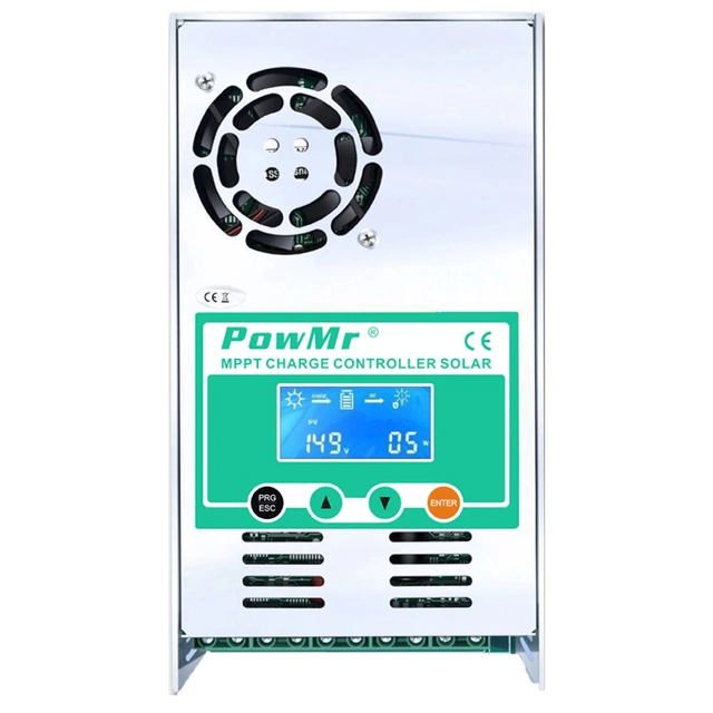 Controler de încărcare solar de la PowMr MPPT 60A 12/24/36/48V LCD pentru toate bateriile