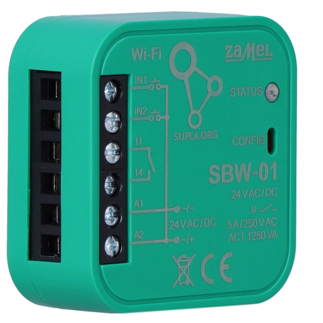 Controler de poartă WI-FI 1-kanałowy tip bidirectional:SBW-01, SUPLA