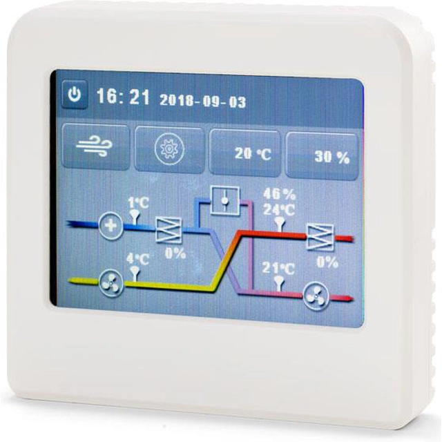 Controler de recuperare Oxygen X-Air, C200 controlat de un ecran LCD tactil
