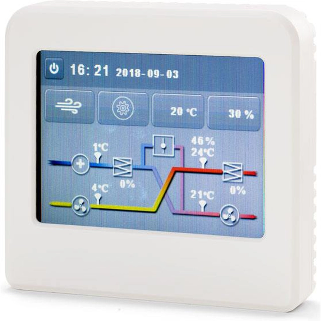 Contrôleur de récupérateur d'oxygène X-Air, C200 contrôlé par un écran LCD tactile