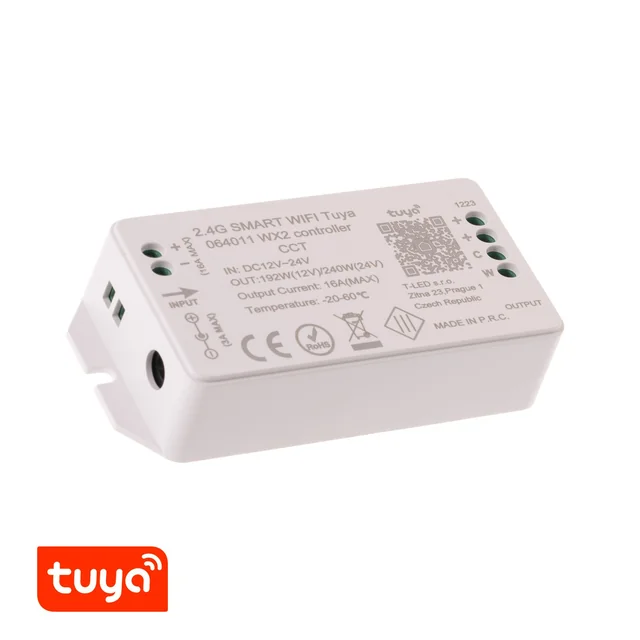 Contrôleur SMART WIFI Tuya T-LED WX2 CCT Variante : Contrôleur SMART WIFI Tuya WX2 CCT