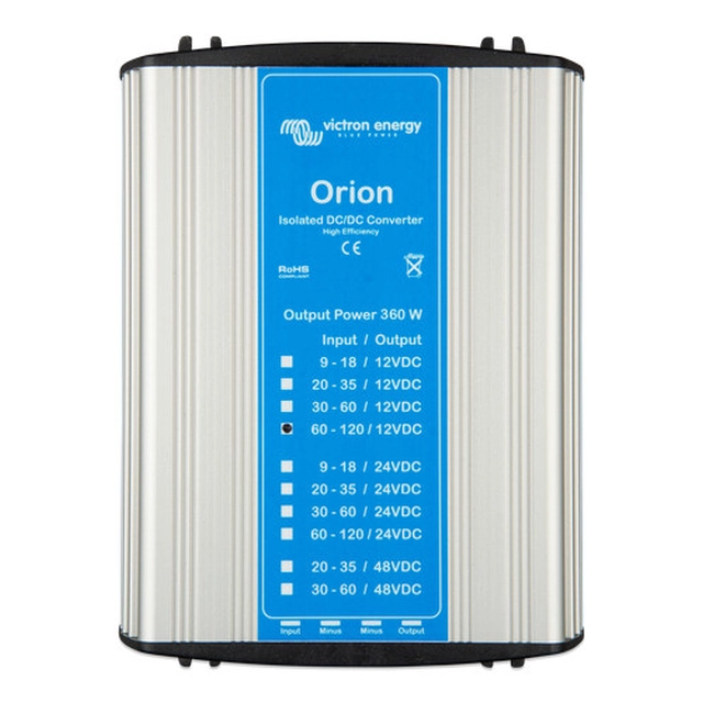 Conversor DC/DC Victron Energy Orion 110/24-15A (360W); 60-140V / 24V 15A; 360W