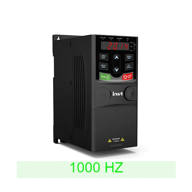 Conversor de frequência INVT GD20-0R7G-S2-EU-HF, 0.75 kW, 4.2 A, 1x230/3x230 V, 1000 Hz