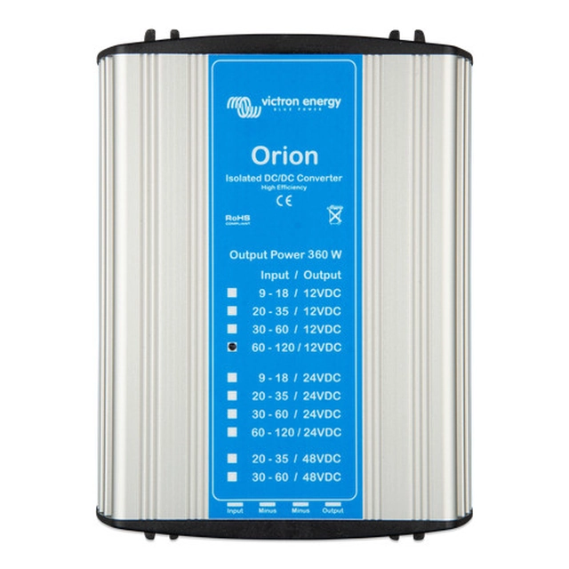 Convertidor CC/CC Victron Energy Orion 110/24-15A (360W); 60-140V / 24V 15A; 360W