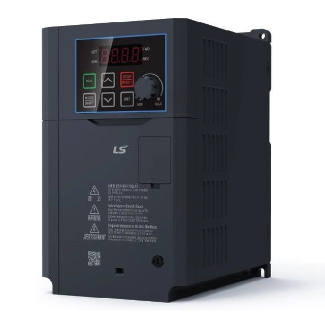 Convertidor de frecuencia serie LSIS G100.Fuerza 3x400V CA, salida 3x400V C.A.Fuerza 5,5 kilovatios LV0055G100-4EOFN