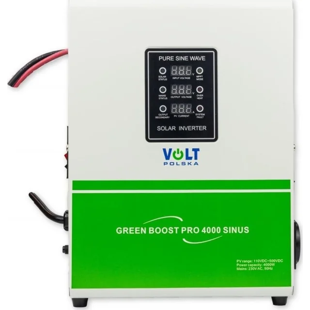 Convertidor de voltios Convertidor solar VOLT POLSKA GREEN BOOST PRO 4000 SINUS (110-500VDC)