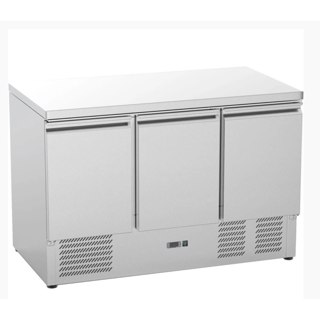 Cooling table 3 door, unit at the bottom, V 368 l