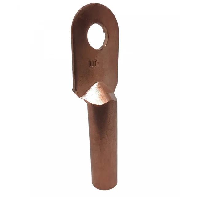 Copper electrical slipper With 35mm² tubular terminals hole diameter 10mm length 80mm