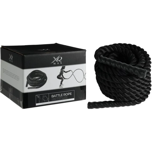 CORDA DA ALLENAMENTO CROSSFIT BATTLE ROPE 9M / 25MM 3,7KG XQMAX