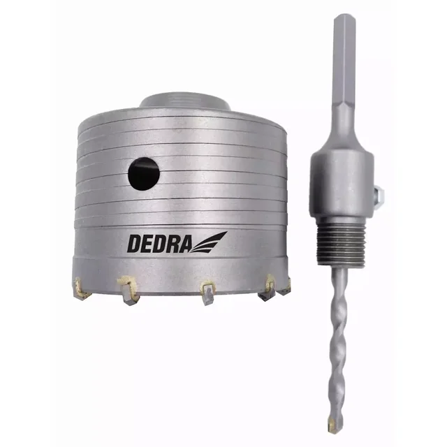 CORE DRILL 100MM HM WITH HEX DEDRA HOLDER DED1507-X