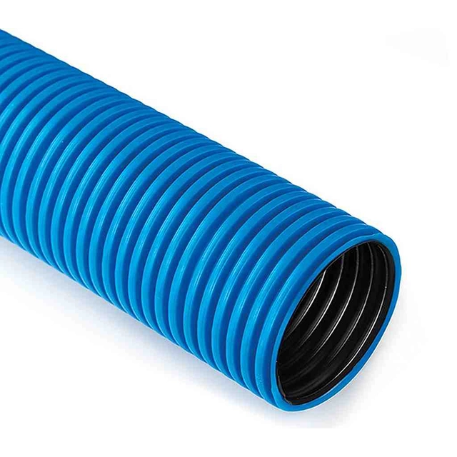 Corrugated pipe QRK 160 blue (6mb) (DVK)