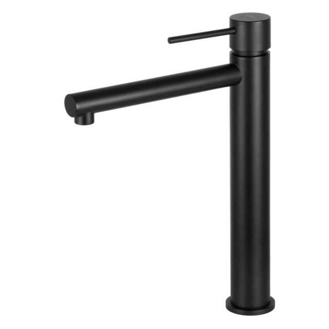 Corsan Lugo tall washbasin tap black CMB7512BL