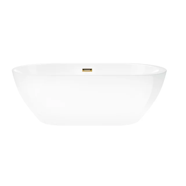 Corsan Reno fritstående badekar 160x74 cm guldfinish E042LGL