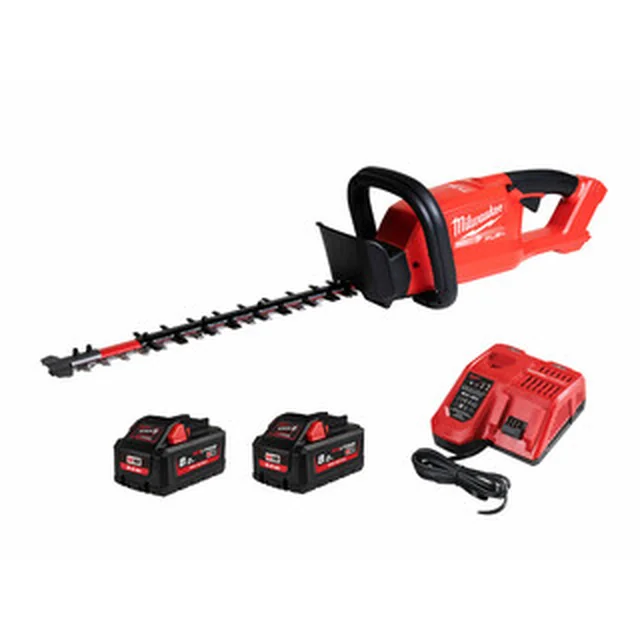 Corta-sebes sem fio Milwaukee M18FHET60-802 18 V | 600 mm | Carbono sem escova | 2 x 8 Ah bateria + carregador