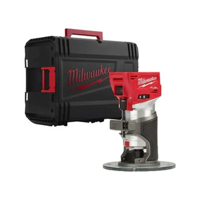 Cortador de bordas sem fio Milwaukee M18FTR8-0X 18 V | 31000 RPM | Carbono sem escova | Sem bateria e carregador | No caso de serviço pesado