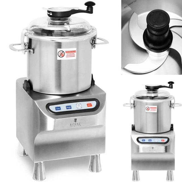 Cortador de lobo Catering para picar, moler, cortar carne, verduras 8 l 1500/2800 rev./min 800 W