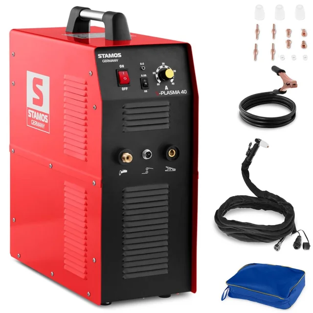 Cortador de plasma com compressor de ar integrado 230V 40A